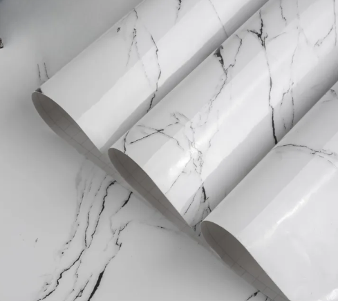 Premium Black Marble Roll Sheet (60 x 200cm) – Self-Adhesive Contact Paper for Home Decor