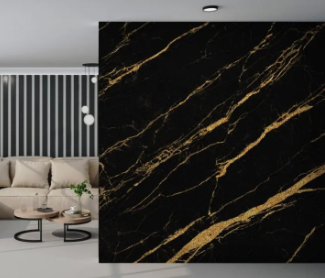 Premium Black Marble Roll Sheet (60 x 200cm) – Self-Adhesive Contact Paper for Home Decor