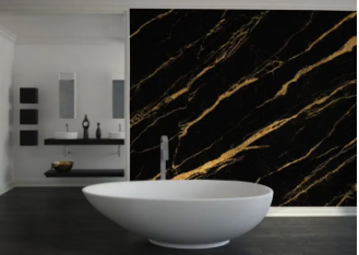 Premium Black Marble Roll Sheet (60 x 200cm) – Self-Adhesive Contact Paper for Home Decor