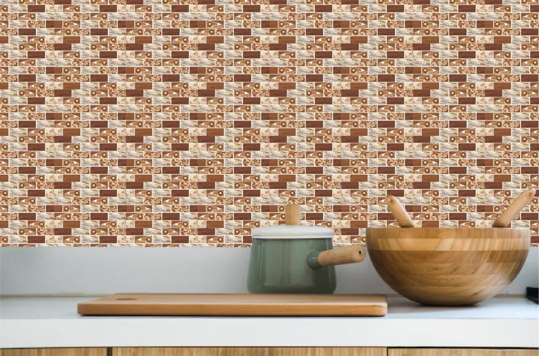 New Brown Adhesive Tile Stickers