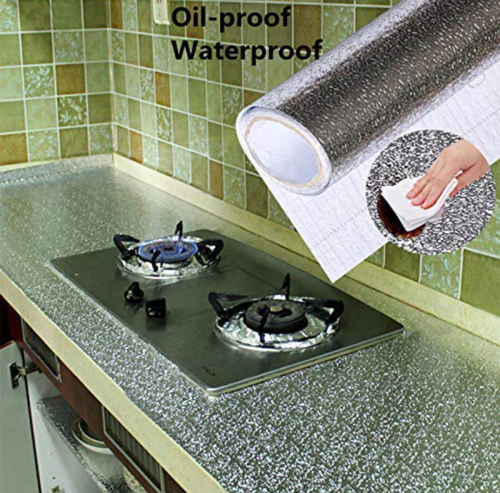 Silver Marble Roll Sheet (60 x 200cm) – Self-Adhesive Contact Paper for Modern & Luxurious Decor