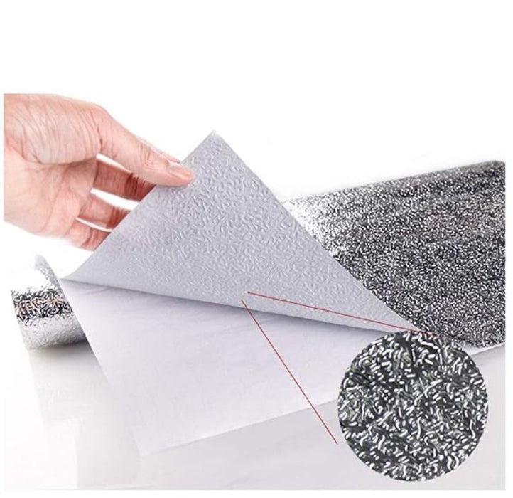 Silver Marble Roll Sheet (60 x 200cm) – Self-Adhesive Contact Paper for Modern & Luxurious Decor