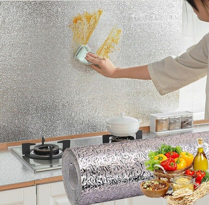 Silver Marble Roll Sheet (60 x 200cm) – Self-Adhesive Contact Paper for Modern & Luxurious Decor