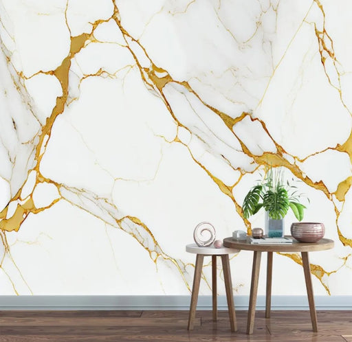 White & Brown Marble Roll Sheet (60 x 200cm) – Self-Adhesive Vinyl Contact Paper for Elegant Home Decor