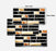 Colorful Black Mosaic Tile Stickers