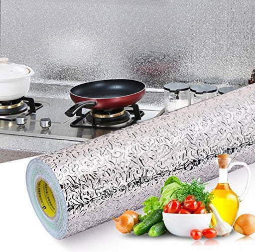 Silver Marble Roll Sheet (60 x 200cm) – Self-Adhesive Contact Paper for Modern & Luxurious Decor