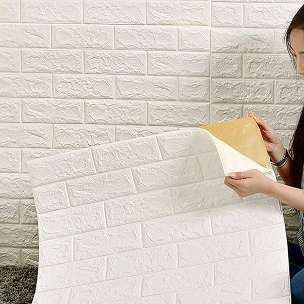3D Wall Brick Sheets | Self-Adhesive Foam Wallpaper for Living Room & Bedroom