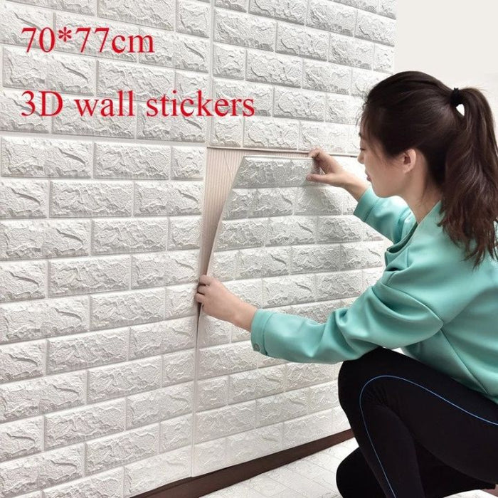 3D Wall Brick Sheets | Self-Adhesive Foam Wallpaper for Living Room & Bedroom