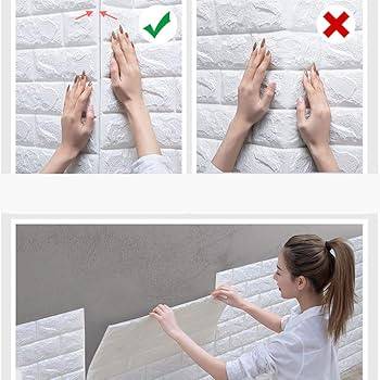3D Wall Brick Sheets | Self-Adhesive Foam Wallpaper for Living Room & Bedroom