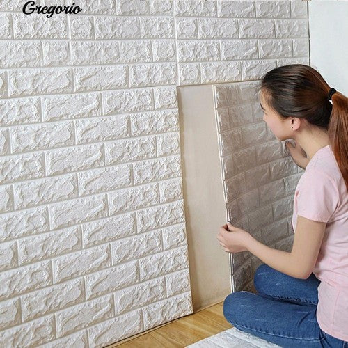 3D Wall Brick Sheets | Self-Adhesive Foam Wallpaper for Living Room & Bedroom