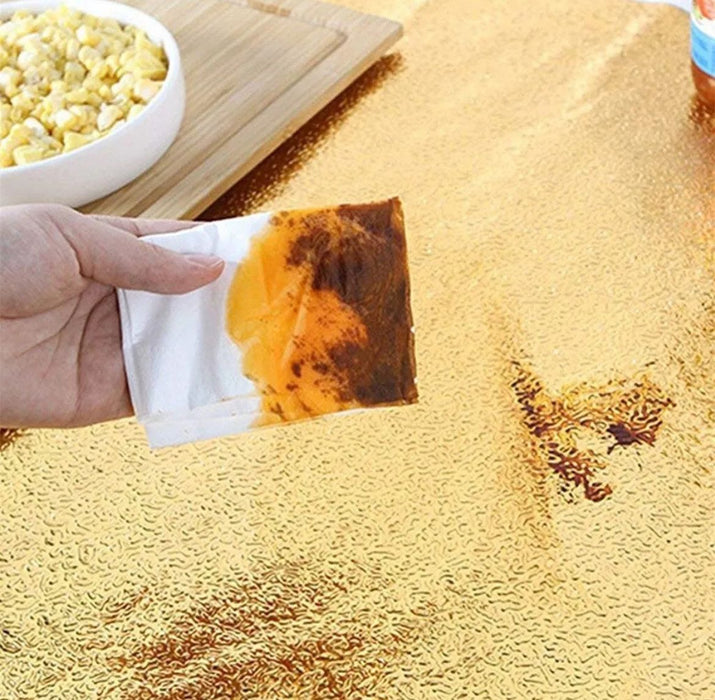 Golden Marble Roll Sheet (60 x 200cm) – Self-Adhesive Contact Paper for Modern & Luxurious Decor